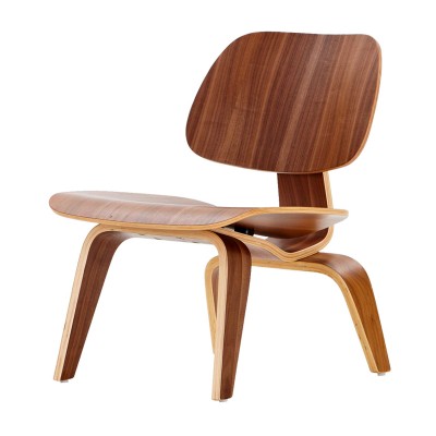LCW/DCW伊姆斯高矮腳全木凳北歐設計師全實木彎板餐椅子