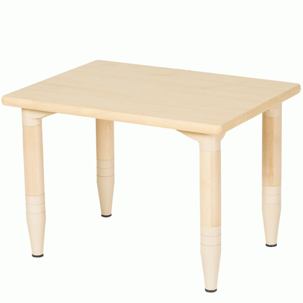 幼兒可升降實木桌 4人桌 雅典花園系列