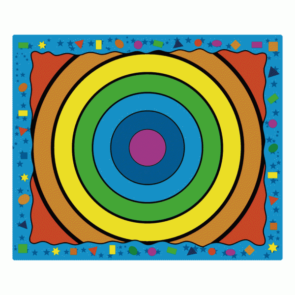 顏色彩虹地毯（加厚）
