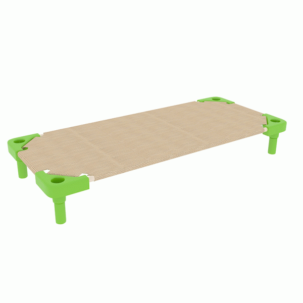 便攜式可堆疊兒童床（130）-葉綠