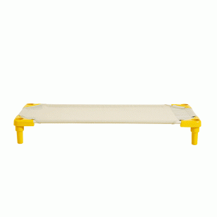 便攜式可堆疊兒童床（130）-黃色