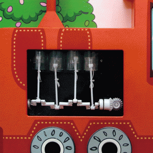 牆板遊戲-火車動力氣缸(汽缸火車)