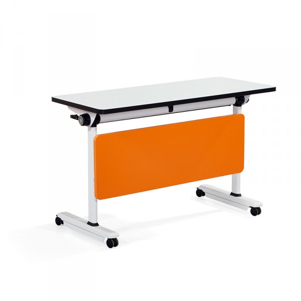 可折疊移動自由拼接會議長桌培訓桌簡約現代培訓折疊鋼腳桌辦公桌YJ-F023