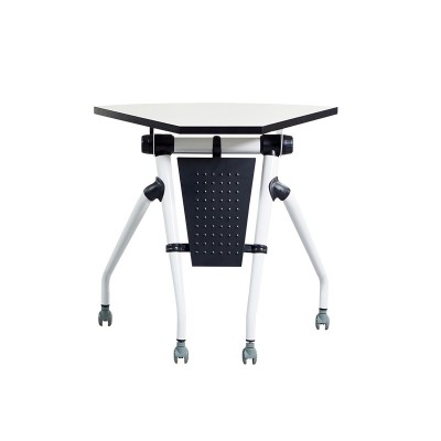 多功能會議桌簡約便捷職員可移動折疊會議桌帶輪YJ-F018扇形 多功能會議桌簡約便捷職員可移動折疊會議桌帶輪YJ-F018扇形