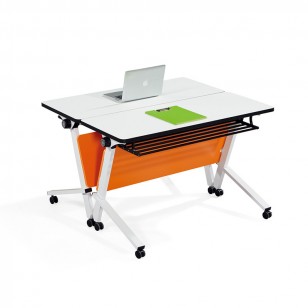 自由拼接會議長桌培訓桌簡約現代培訓折疊鋼腳桌辦公桌YJ-F024