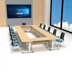 簡約折疊培訓台時尚辦公培訓長條桌多功能可拼接會議辦公桌YJ-F031