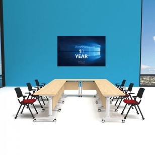 簡約折疊培訓台時尚辦公培訓長條桌多功能可拼接會議辦公桌YJ-F031