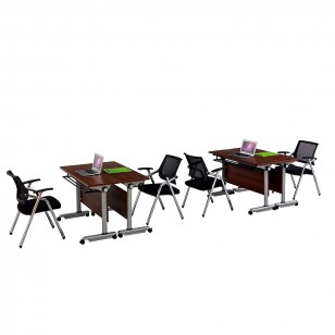 現代簡約可拼接培訓長桌自由組合折疊鋼腳培訓會議辦公桌YJ-F023B