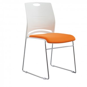 可堆疊辦公椅現代簡約靠背椅YJ-c05軟墊款