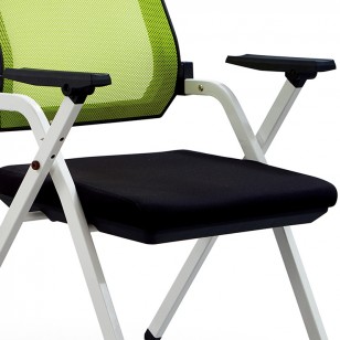 簡約舒適辦公培訓椅可折疊移動辦公職員椅帶輪靠背培訓椅	YJ-C09