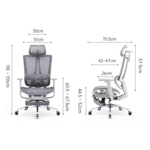 電腦辦公椅透氣座椅人體工學椅Y1C