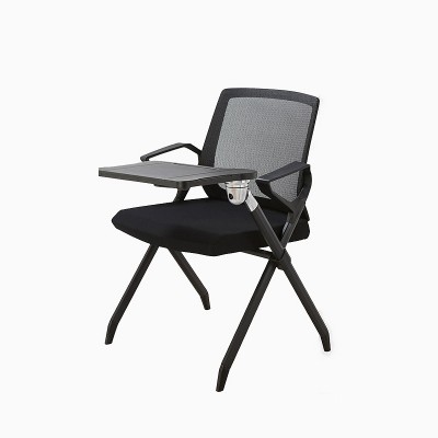折疊培訓椅子 帶寫字板培訓椅 公司會議椅 學校培訓椅 新聞網布椅
