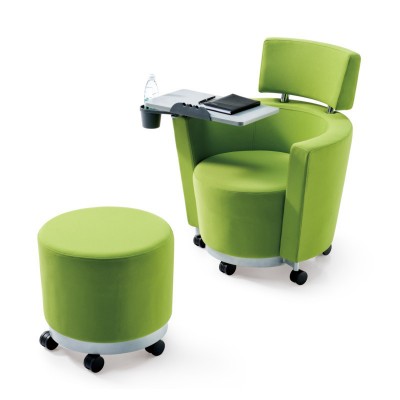 帶寫字板梳化椅 休閒移動聽課梳化會議梳化 高端寫字板培訓梳化