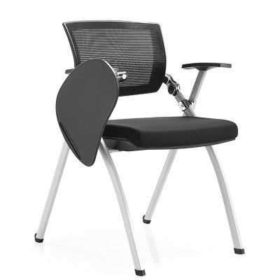 折疊培訓椅子 帶寫字板培訓椅 公司會議椅 學校培訓椅 新聞網布椅