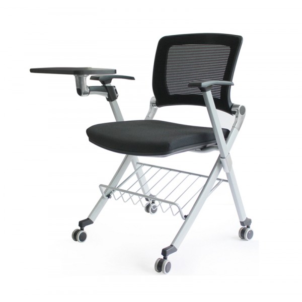 鋁合金培訓椅 帶寫字板培訓椅 簡約職加厚寫字板會議椅 高端培訓椅
