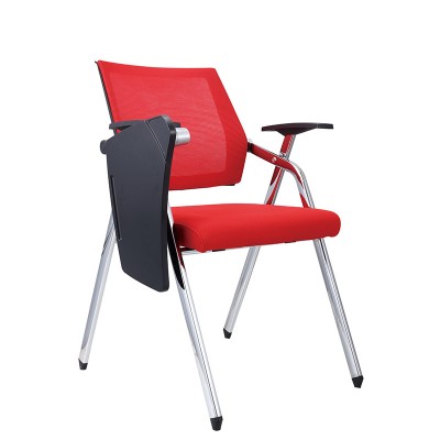 折疊培訓椅子帶寫字板培訓椅公司會議椅學校培訓椅新聞網布椅