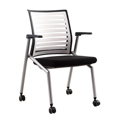 折疊培訓椅子帶寫字板培訓椅公司會議椅學校培訓椅新聞網布椅