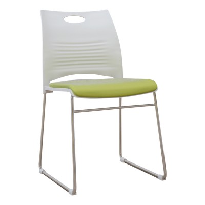 弓形辦公室會議椅現代可堆疊靠背網布培訓椅電腦座椅