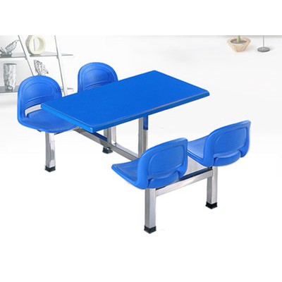 四人位連體餐桌