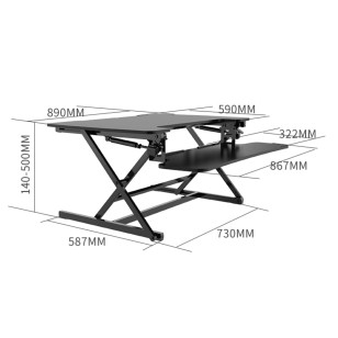 升降台站立辦公電腦桌工作台筆記本支架M2M