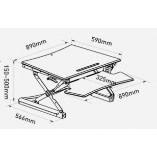 站立辦公升降台升降電腦桌工作台M1M