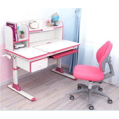 兒童學習桌升降手搖多功能智能學生課桌