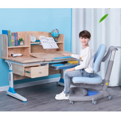 可升降兒童家用實木學習桌小學生寫字桌