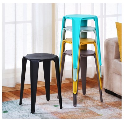 時尚塑料凳子創意加厚高凳戶外塑料椅