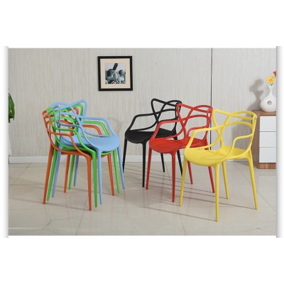 現代簡約塑料椅子休閒接待椅家用洽談椅組合靠背椅學生辦公椅