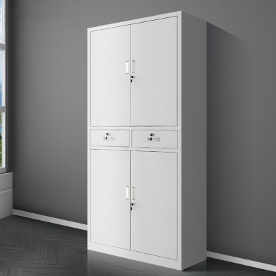 中二斗鐵門文件櫃鐵皮櫃多層鐵門對開資料櫃抽屜帶鎖財務檔案櫃