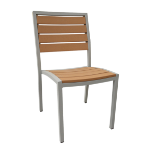 戶外休閒鋁合金塑木桌椅餐椅DR-3403