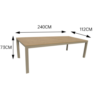戶外塑木桌手工編藤椅組合DR-3412 T C