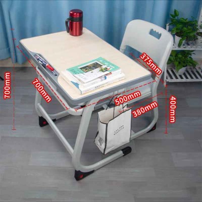 中小學生課桌椅——素雅灰固定款套裝升級版