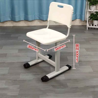 中小學生教室學習椅-學而思固定款米白色