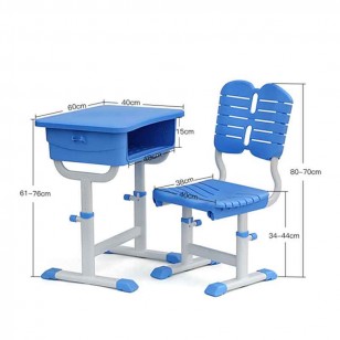 中纖面板塑鋼學生課桌椅