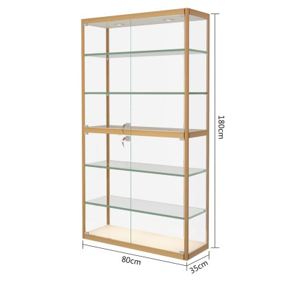 小型手辦玻璃展示櫃80*35*180(cm)款