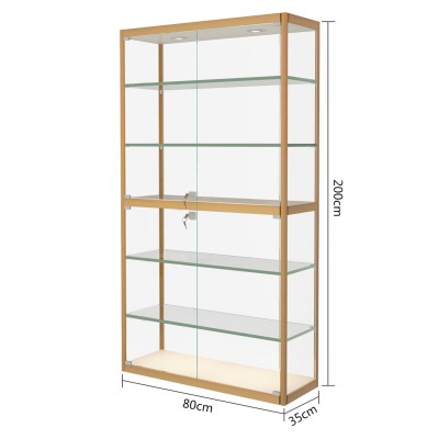 小型手辦玻璃展示櫃80*35*200(cm)款