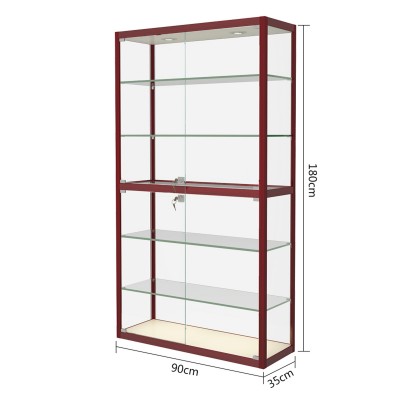 小型手辦玻璃展示櫃90*35*180(cm)款