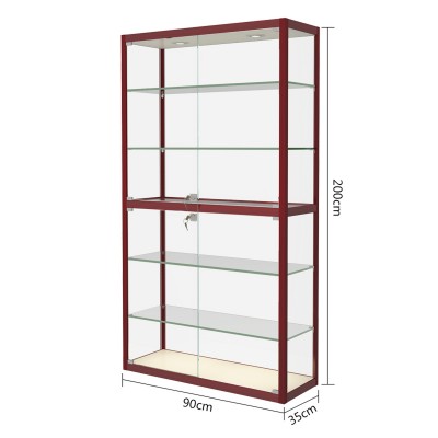 小型手辦玻璃展示櫃90*35*200(cm)款