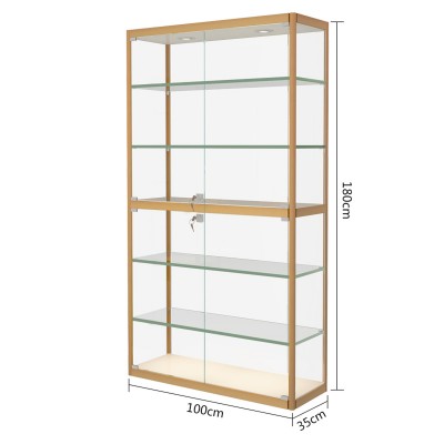 小型手辦玻璃展示櫃100*35*180(cm)款