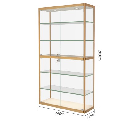 小型手辦玻璃展示櫃100*35*200(cm)款