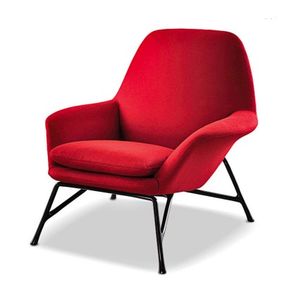 簡約現代布藝休閑躺椅梳化椅