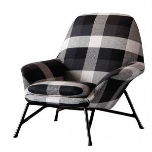 簡約現代布藝休閑躺椅梳化椅