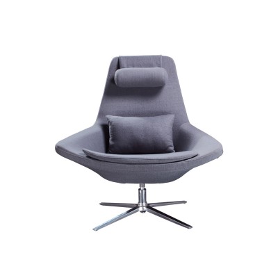 大都會躺椅簡約現代布藝皮藝休閑轉椅