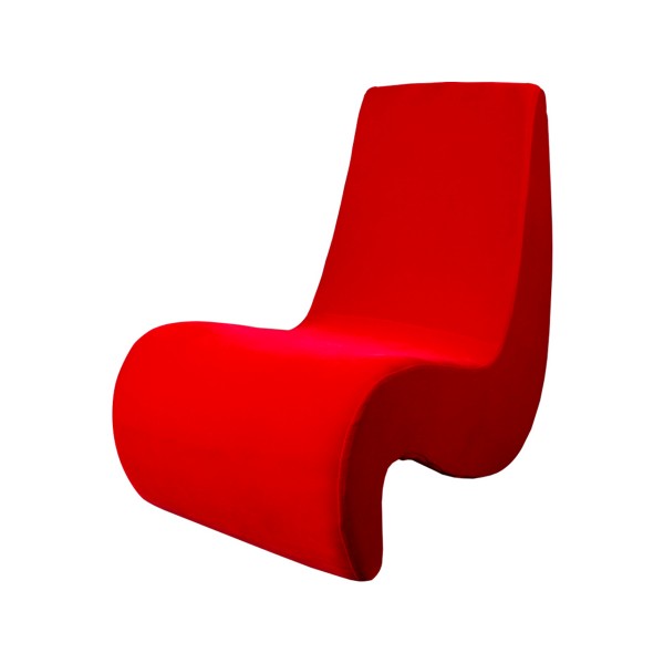 阿米巴蟲椅/簡約現代休閑布藝躺椅