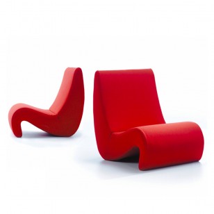 阿米巴蟲椅/簡約現代休閑布藝躺椅