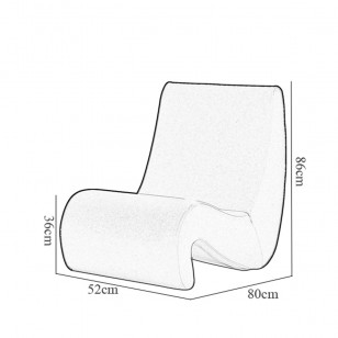 阿米巴蟲椅/簡約現代休閑布藝躺椅