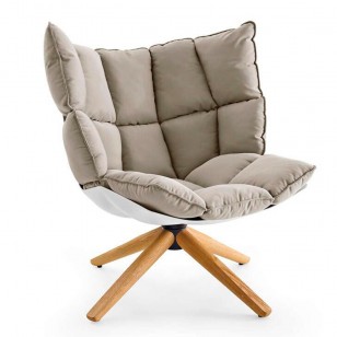 稻殼肌肉椅北歐現代簡約客廳辦公室休閑梳化椅