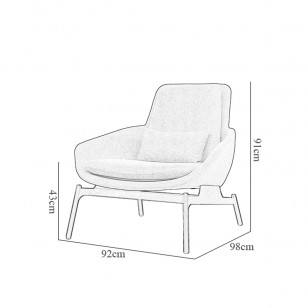 菲尔德休闲椅设计师创意躺椅简约单人沙发椅子