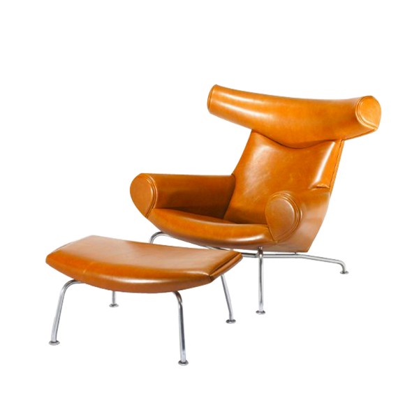 公牛躺椅簡約現代創意客廳臥室休閑皮椅